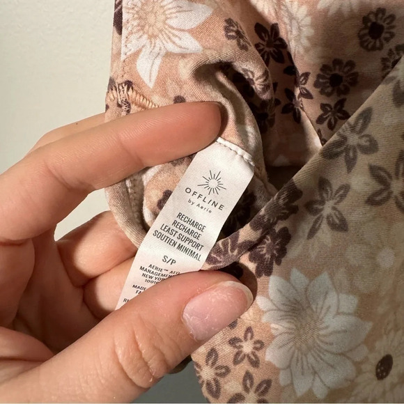 Aerie ditsy floral bra top S - Picture 5 of 5